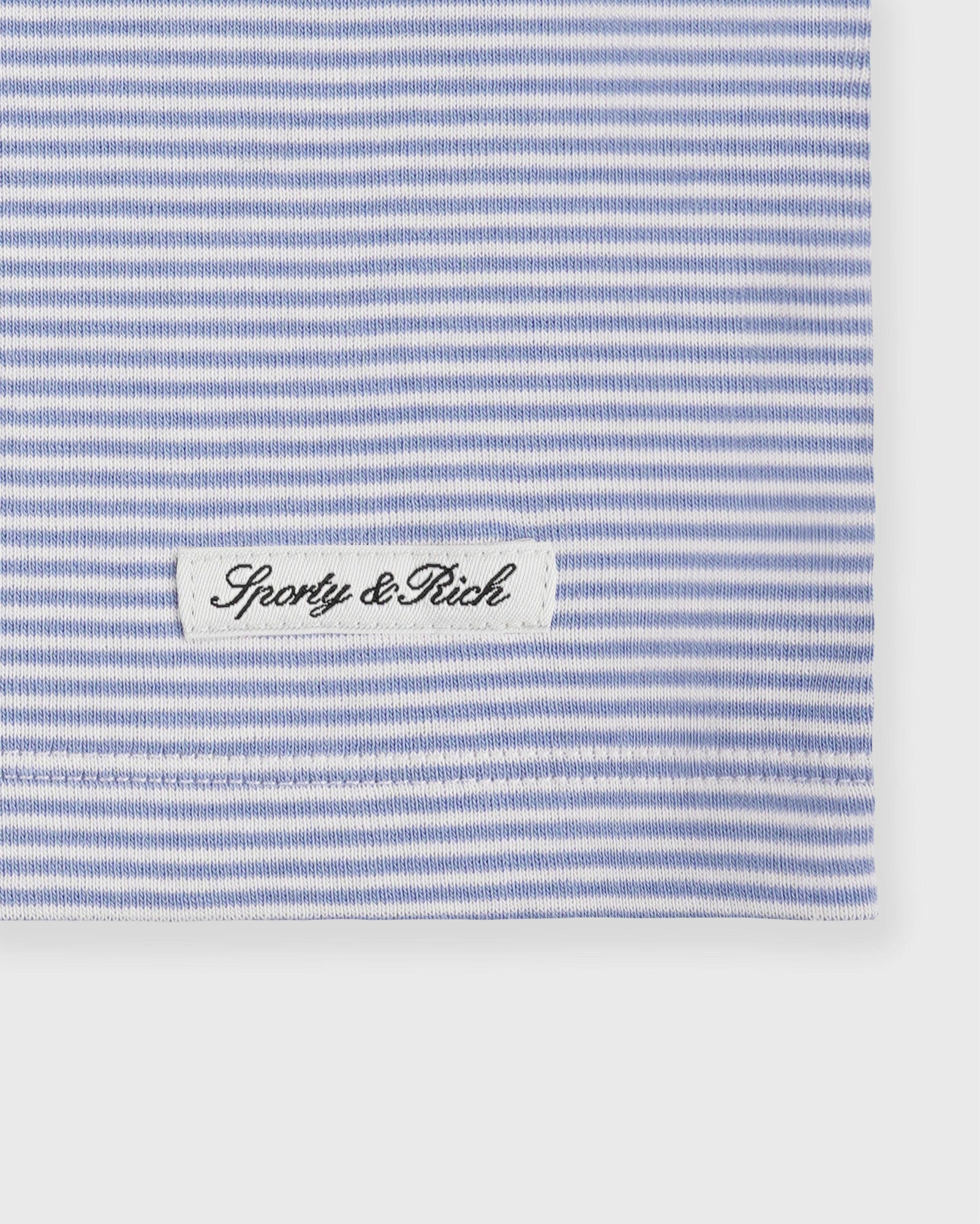 Signature Logo House Short - Periwinkle Stripe Sporty & Rich Outlet