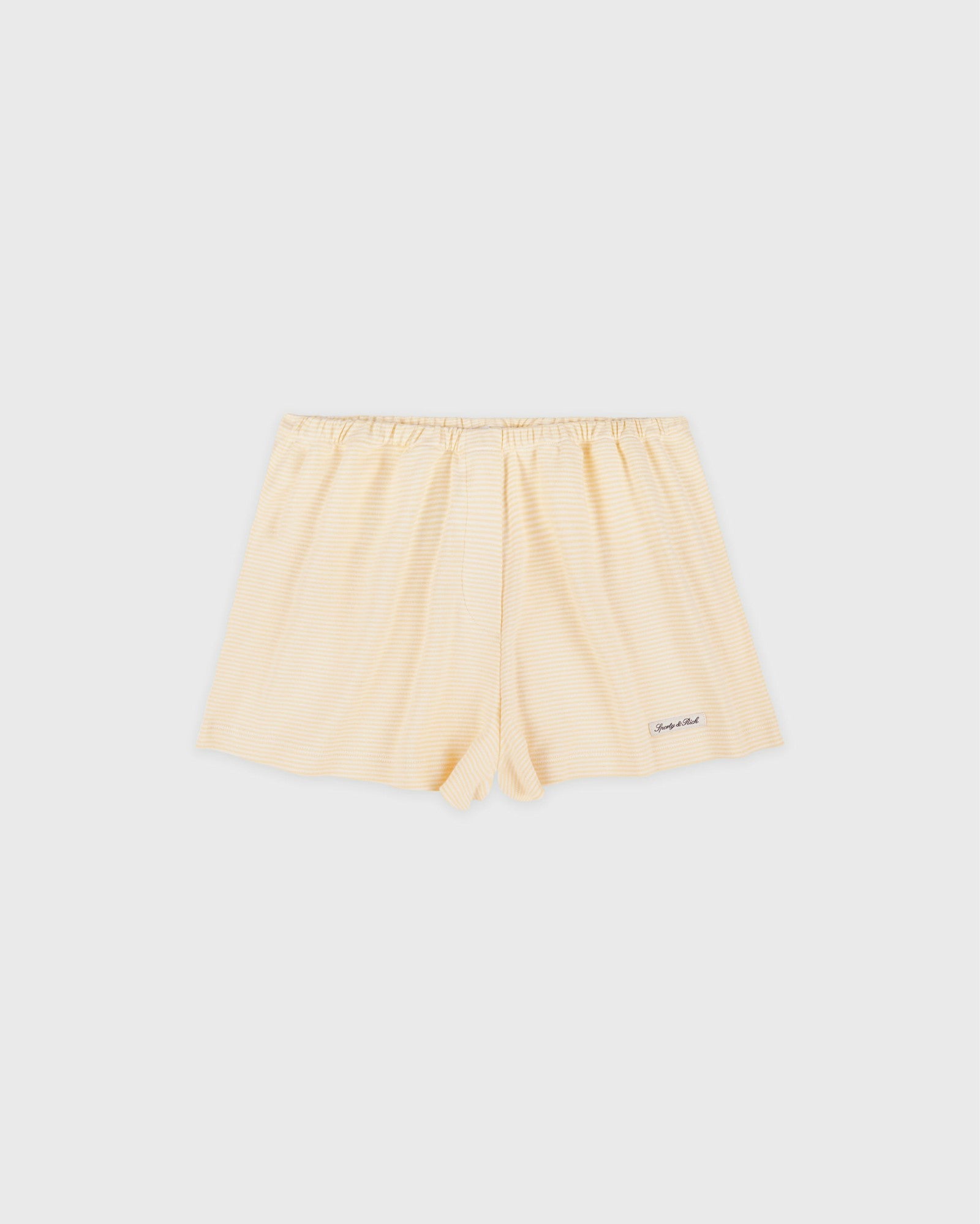 Signature Logo House Short - Almond Striped Sporty & Rich US