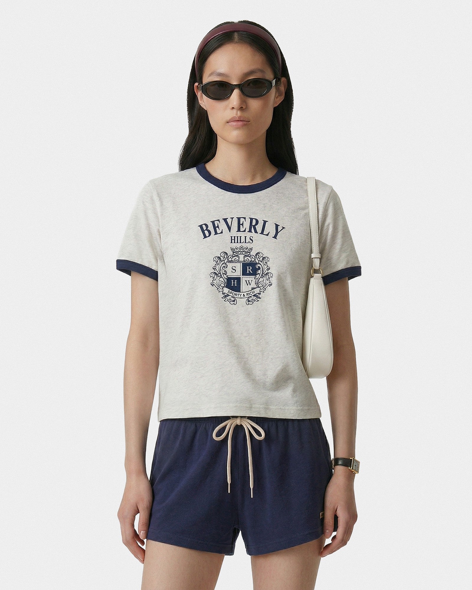 Signature Logo Lounge Short - Navy Sporty & Rich Sale