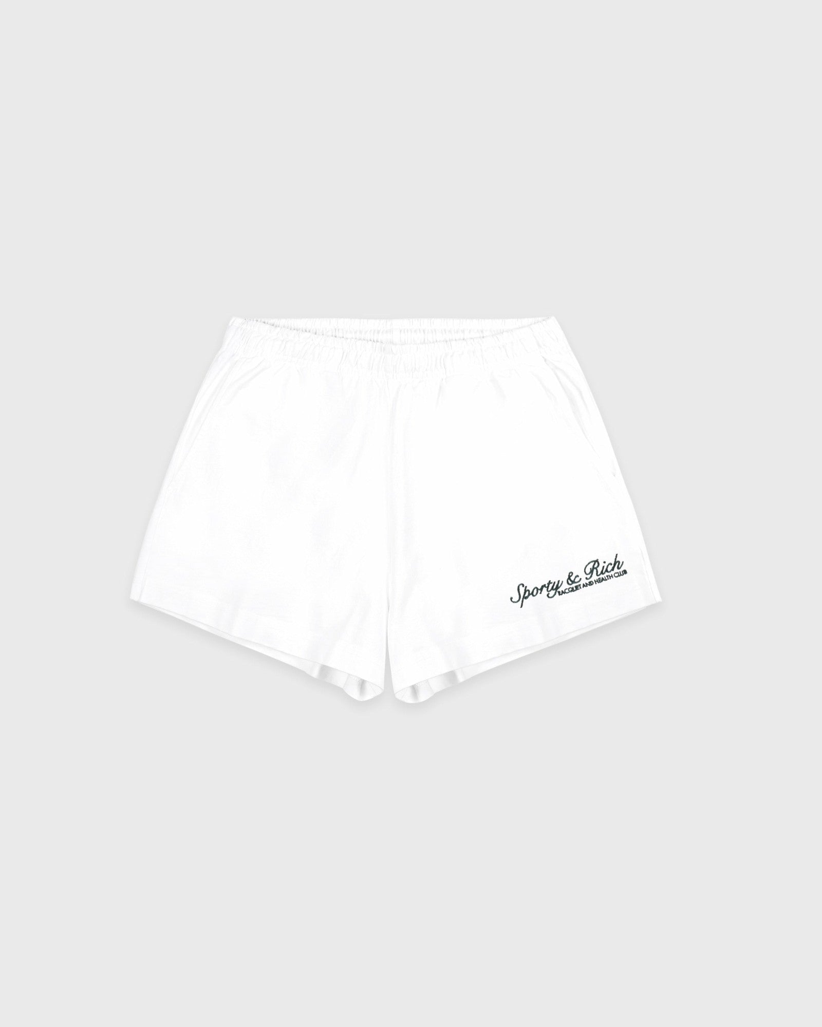 Syracuse Embroidered Disco Short - White Sporty & Rich Outlet