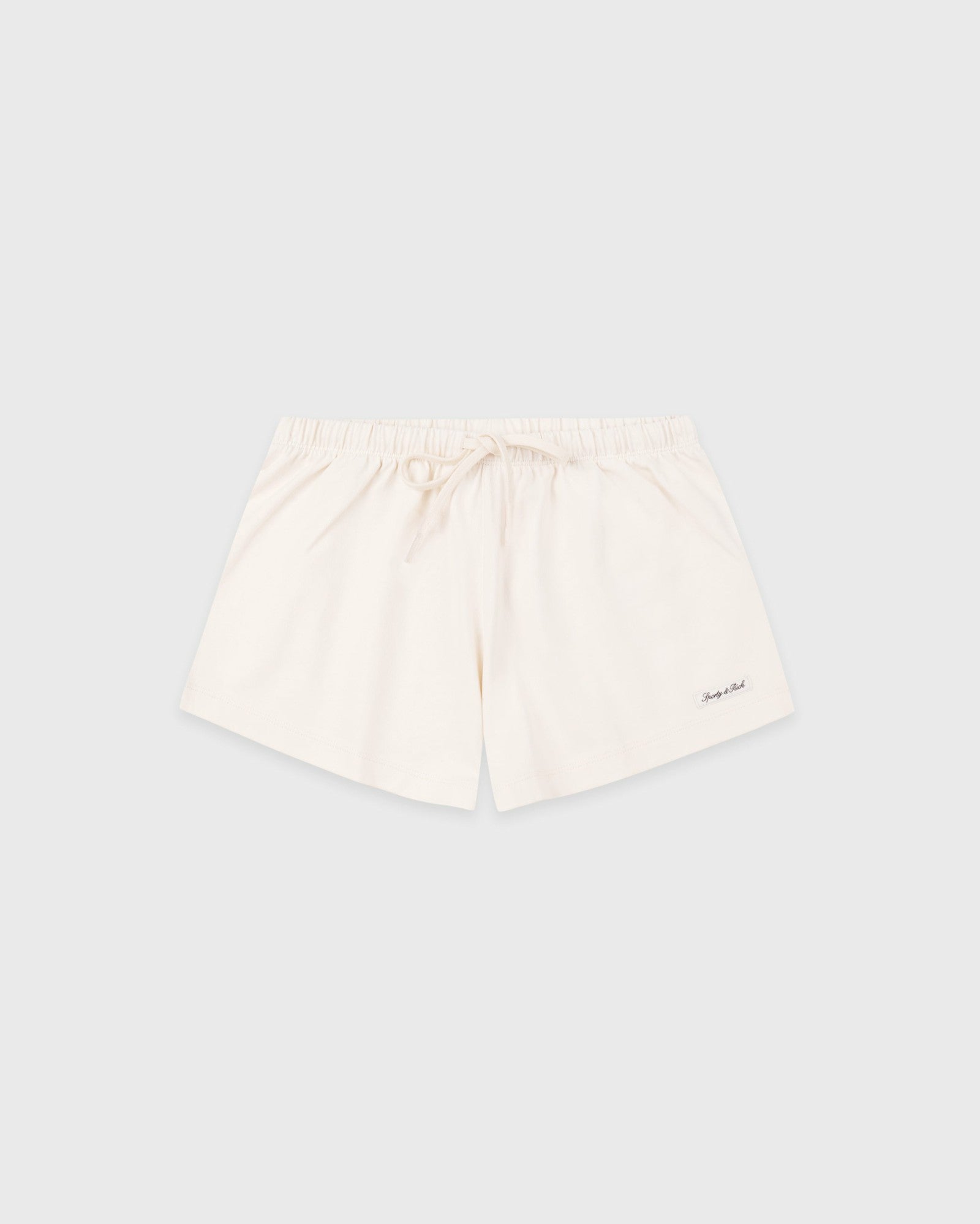 Signature Logo Lounge Short - Ecru Sporty & Rich US