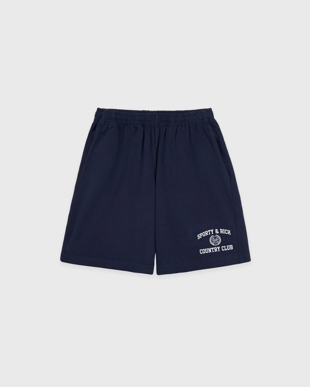 Varsity Crest Gym Short - Navy/White Sporty & Rich Discount