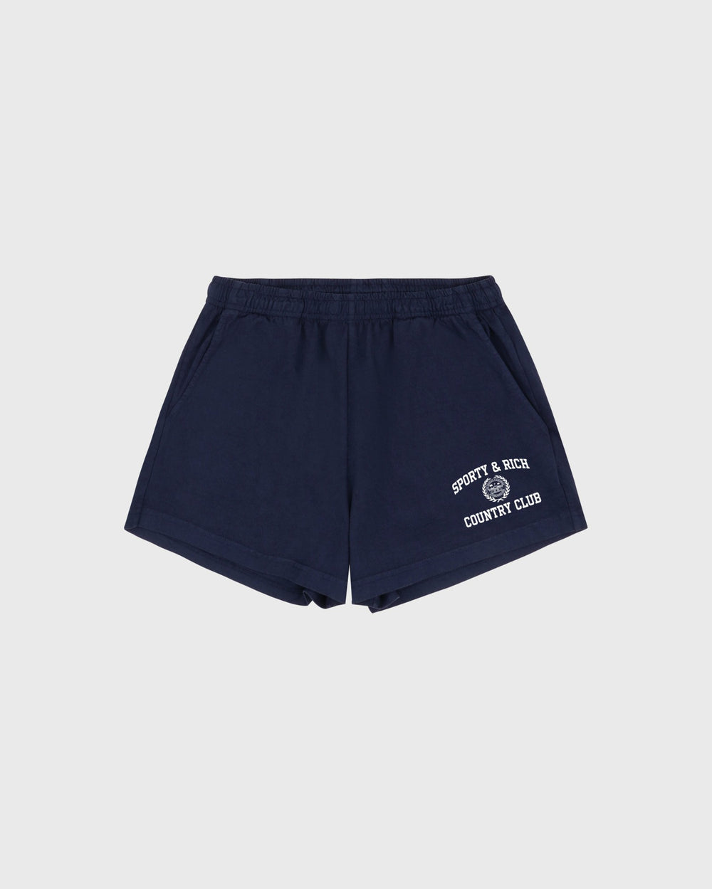 Varsity Crest Disco Short - Navy/White Sporty & Rich For Sale