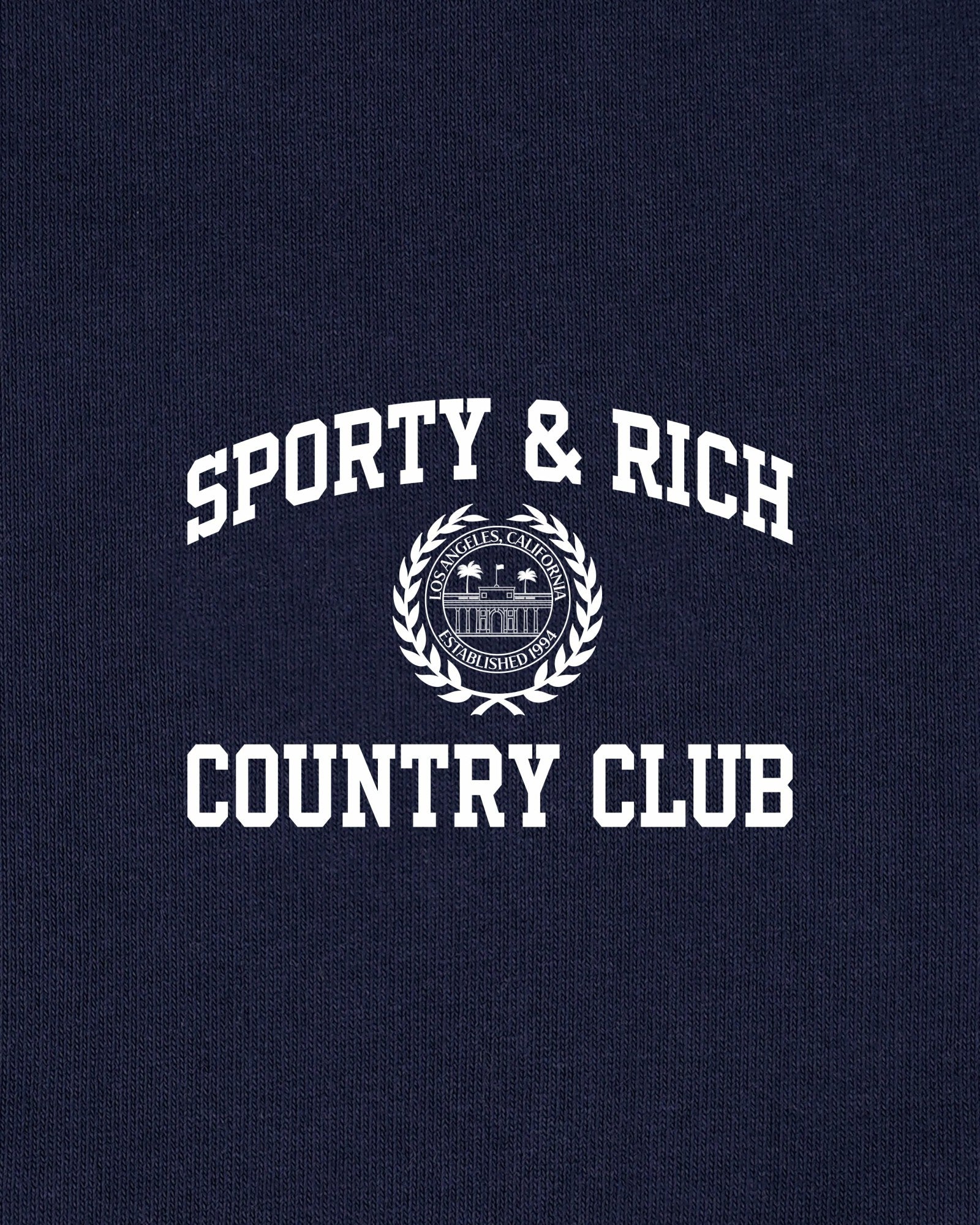 Varsity Crest Disco Short - Navy/White Sporty & Rich For Sale