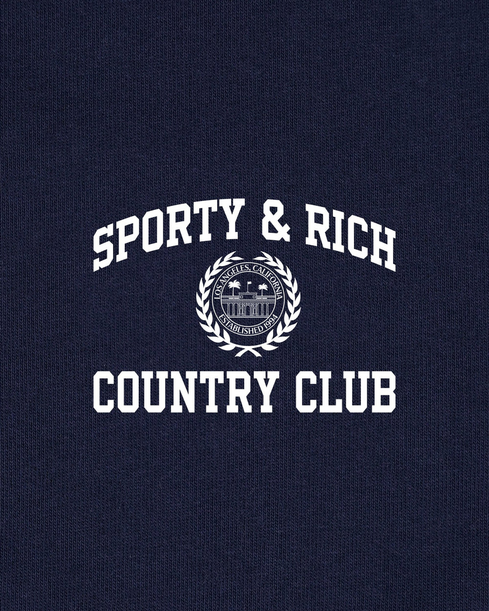 Varsity Crest Disco Short - Navy/White Sporty & Rich For Sale