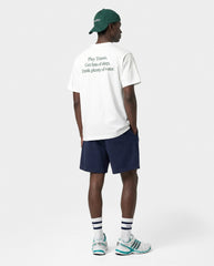 Serif Logo Gym Short - Navy/White Sporty & Rich Sale