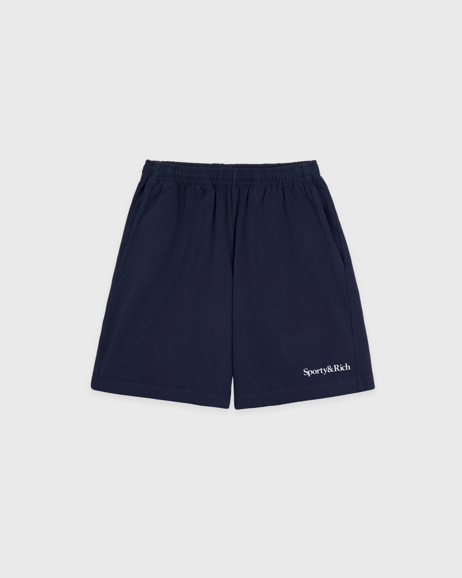 Serif Logo Gym Short - Navy/White Sporty & Rich Sale