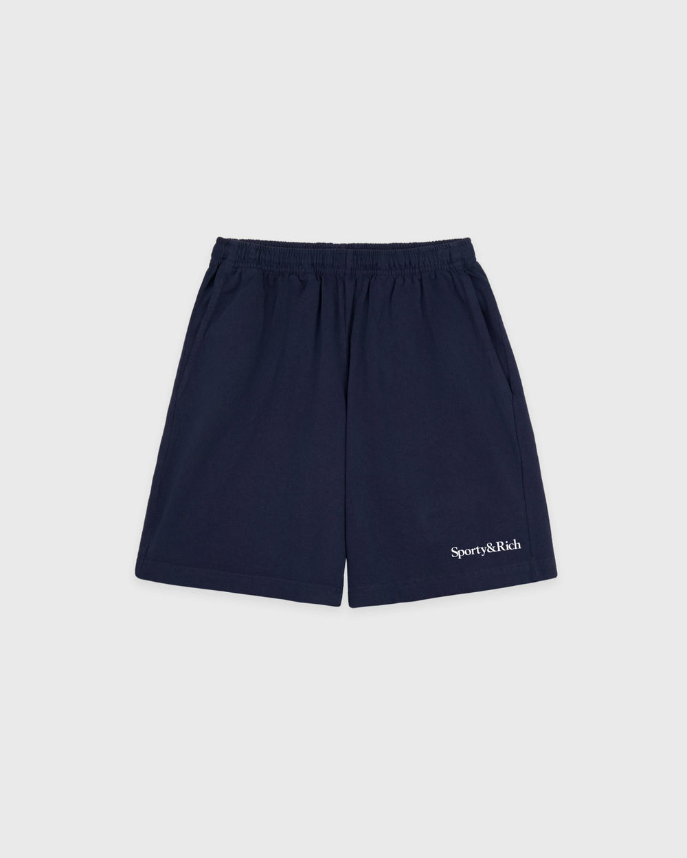 Serif Logo Gym Short - Navy/White Sporty & Rich Sale