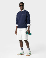 Serif Logo Gym Short - White/Forest Sporty & Rich Online
