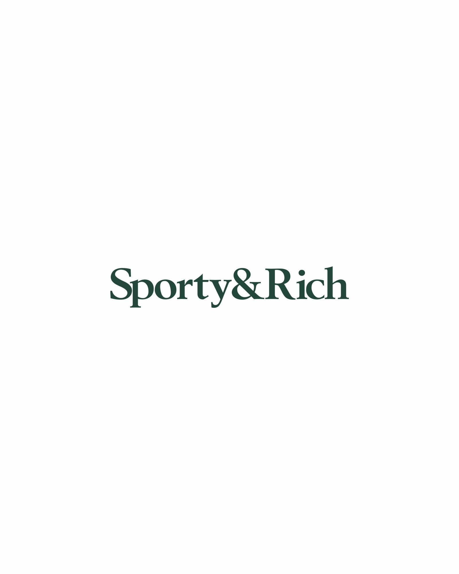 Serif Logo Gym Short - White/Forest Sporty & Rich Online