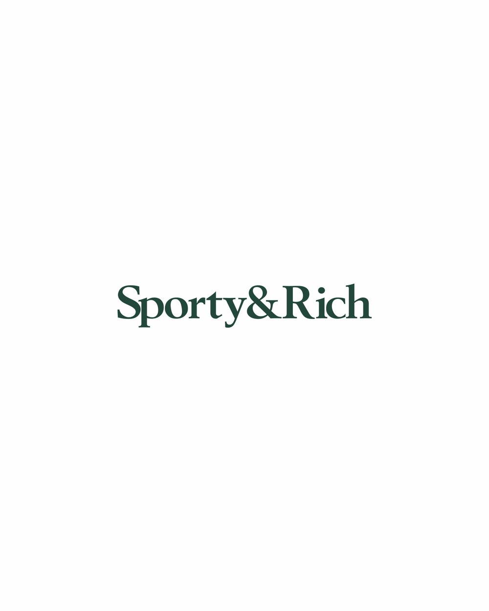 Serif Logo Gym Short - White/Forest Sporty & Rich Online