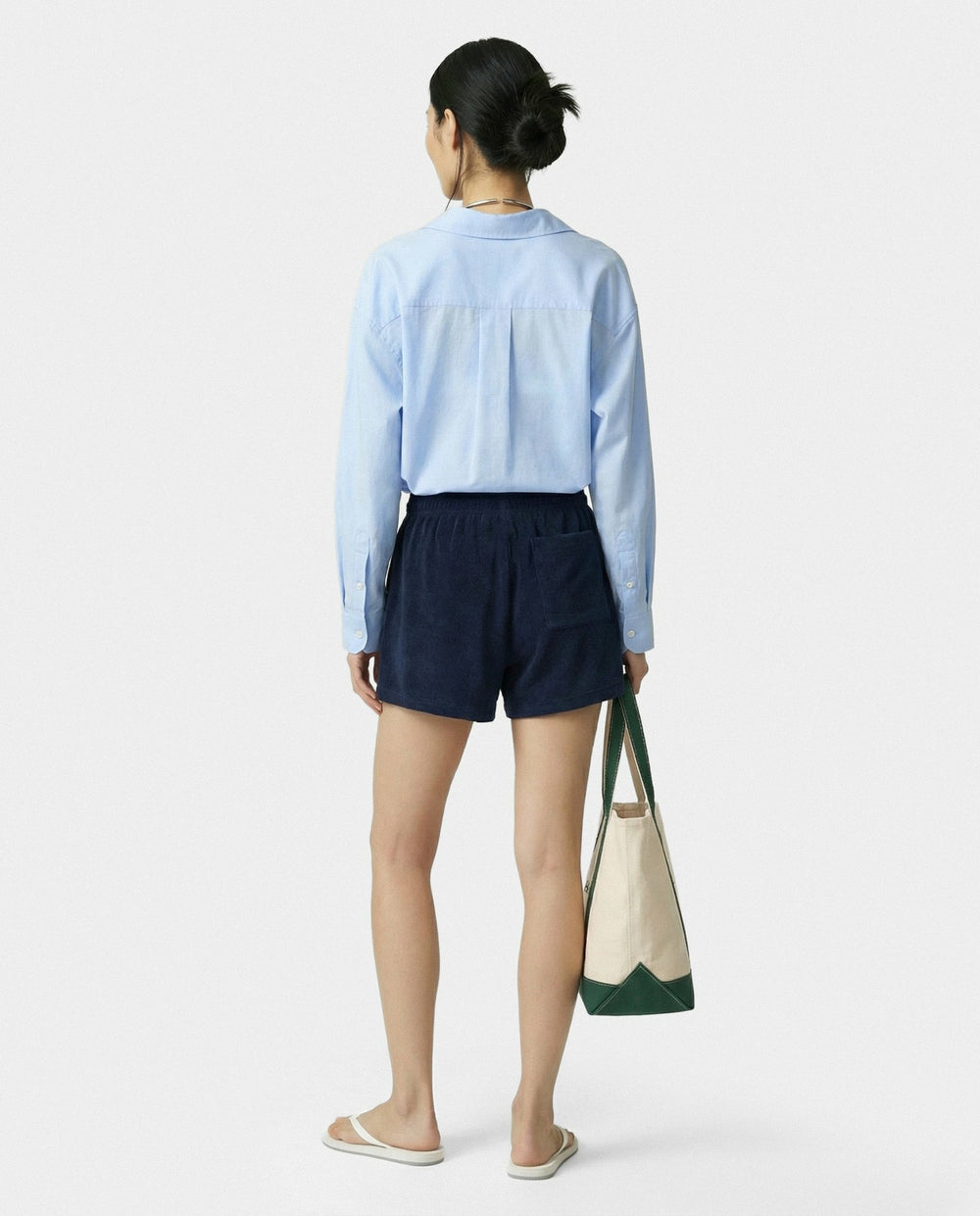 SRC Terry Short - Navy/White Sporty & Rich For Sale