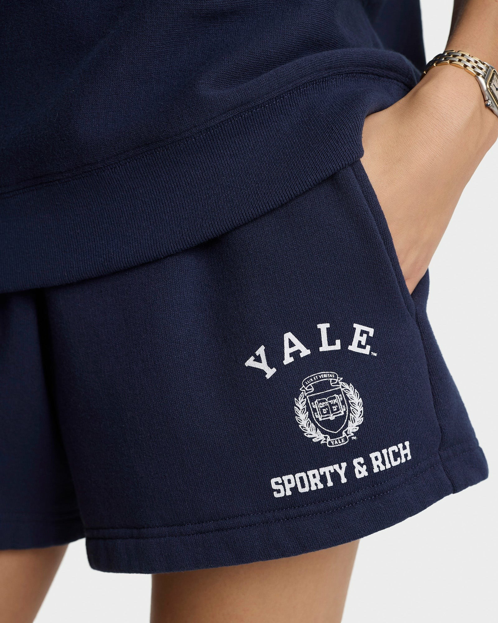 Veritas Soft Disco Short - Navy/White Sporty & Rich US