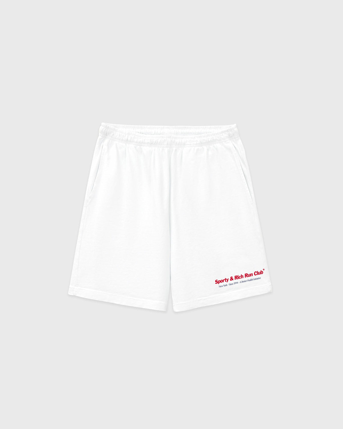Run Club Gym Short - White/Ruby Sporty & Rich US