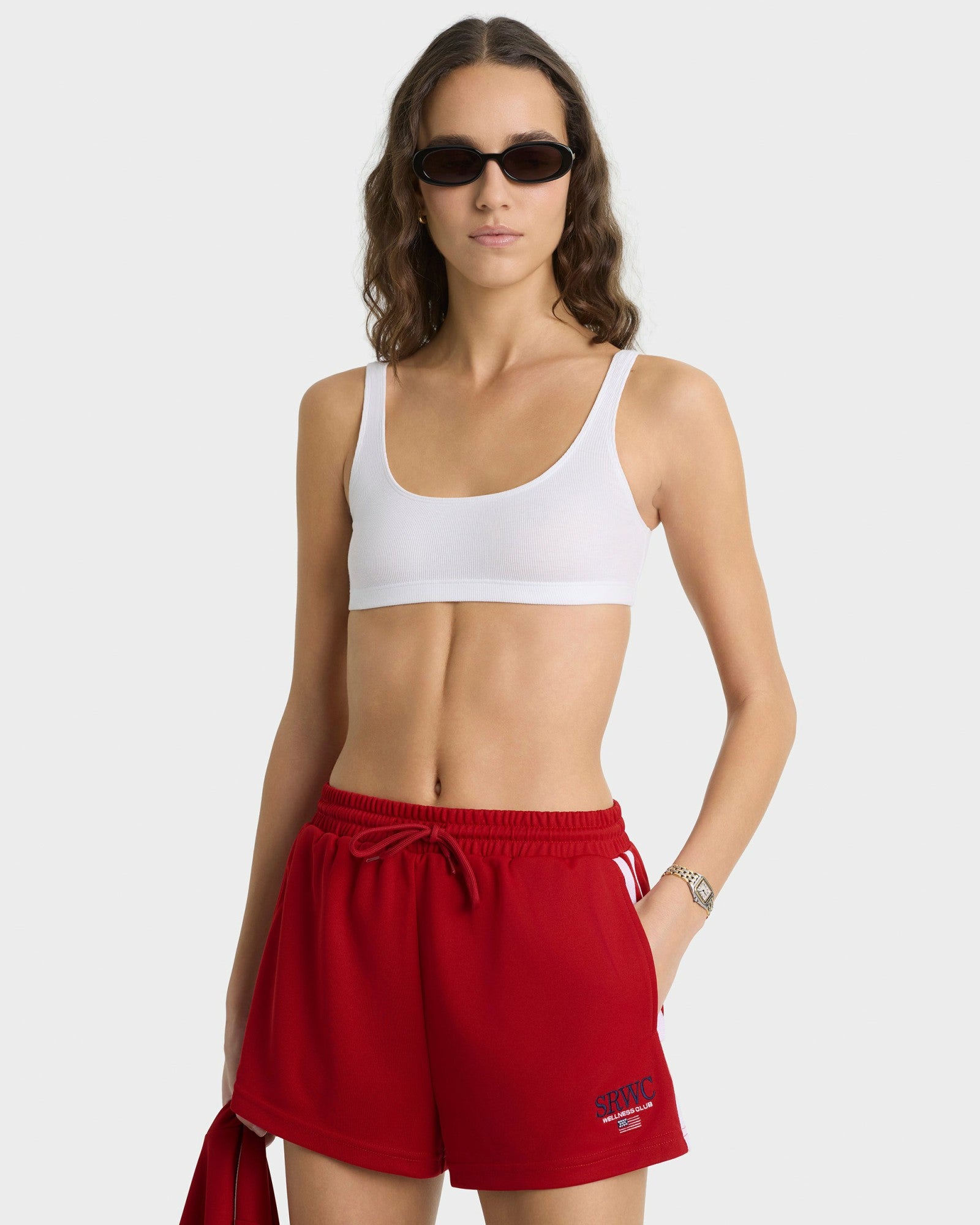 Nautical Roller Short - Ruby Sporty & Rich Sale