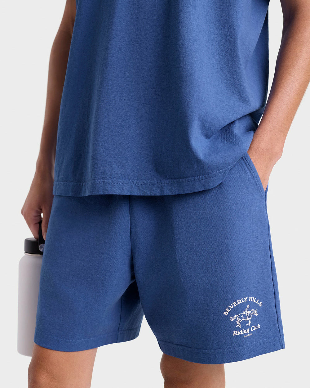 BH Riding Club Gym Short - Pier Blue Sporty & Rich US
