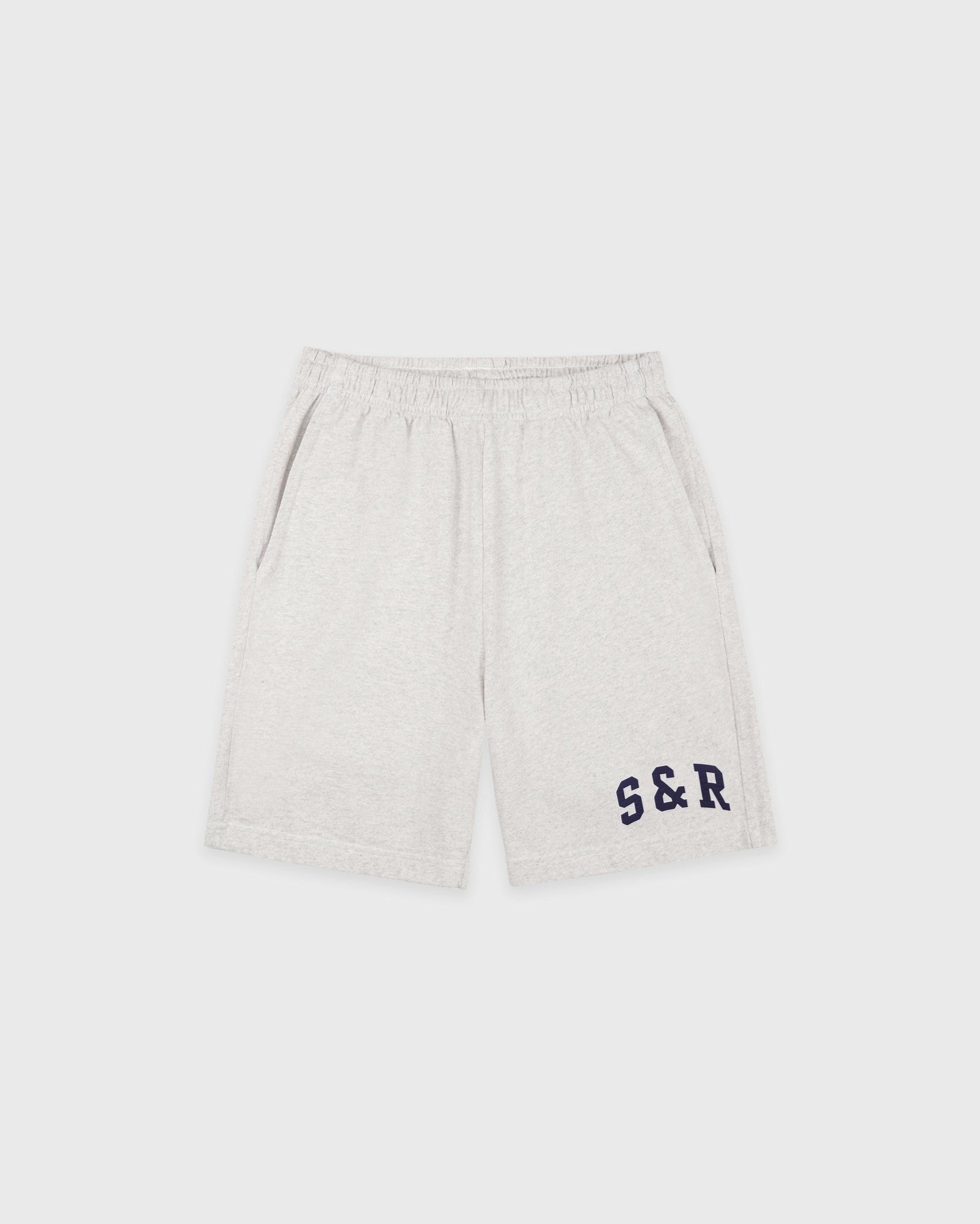 S&R Ivy Gym Short - Heather Gray/Navy Sporty & Rich Online