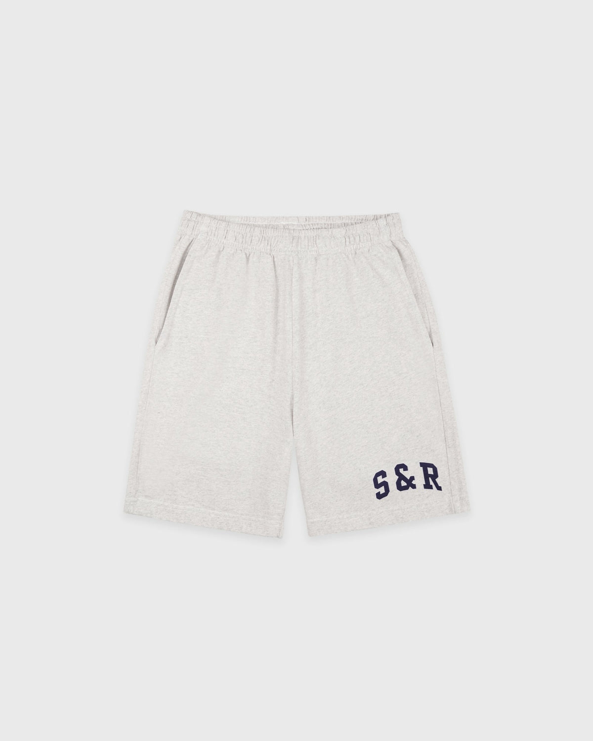 S&R Ivy Gym Short - Heather Gray/Navy Sporty & Rich Online