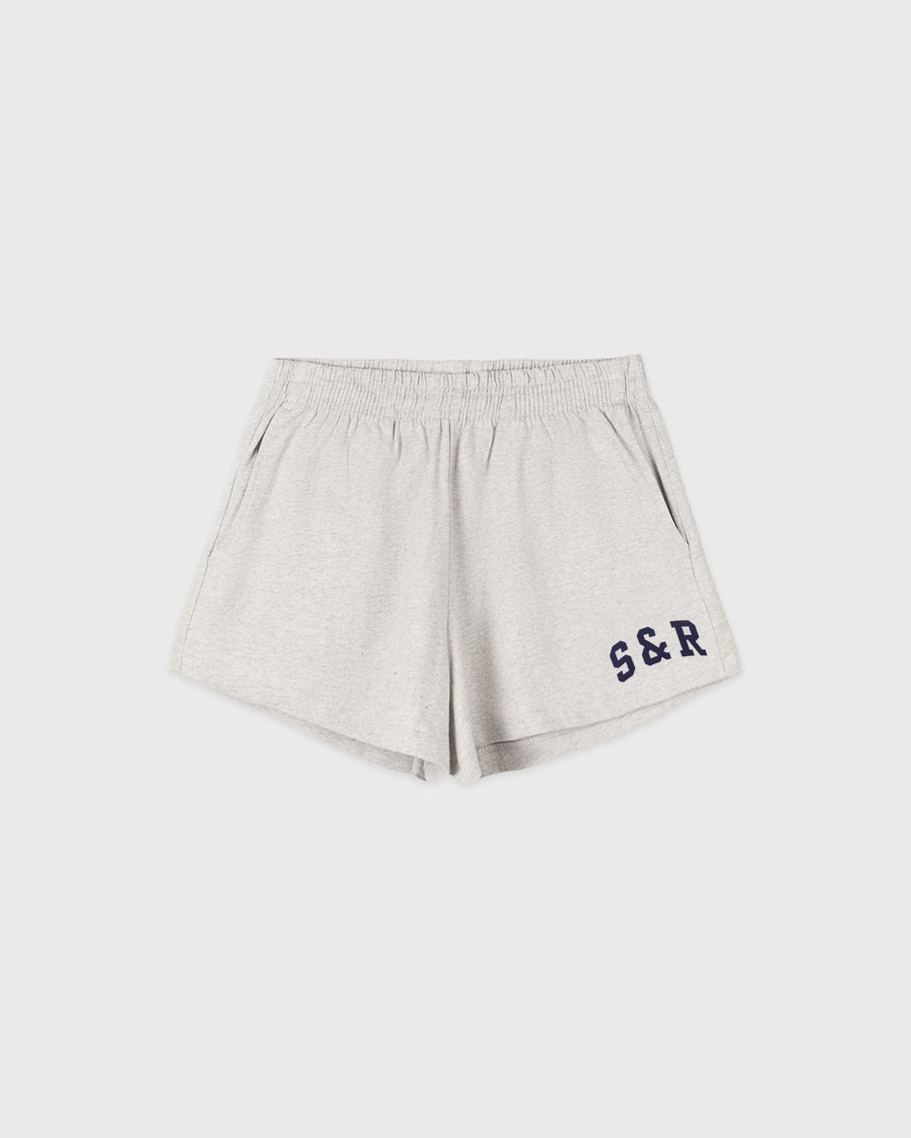 S&R Ivy Disco Short - Heather Gray/Navy Sporty & Rich Discount