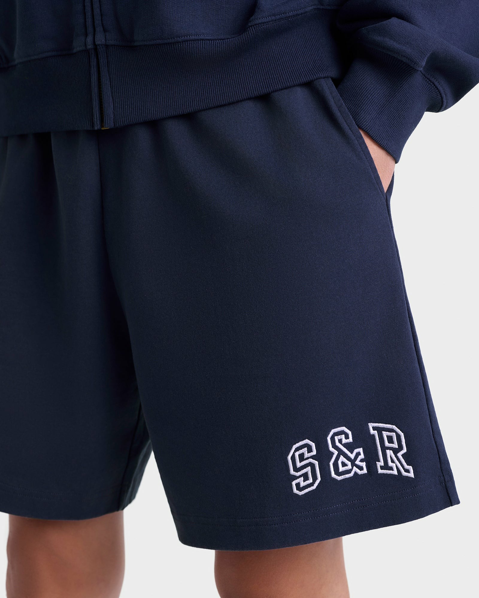 S&R Ivy Gym Short - Navy/White Sporty & Rich For Sale