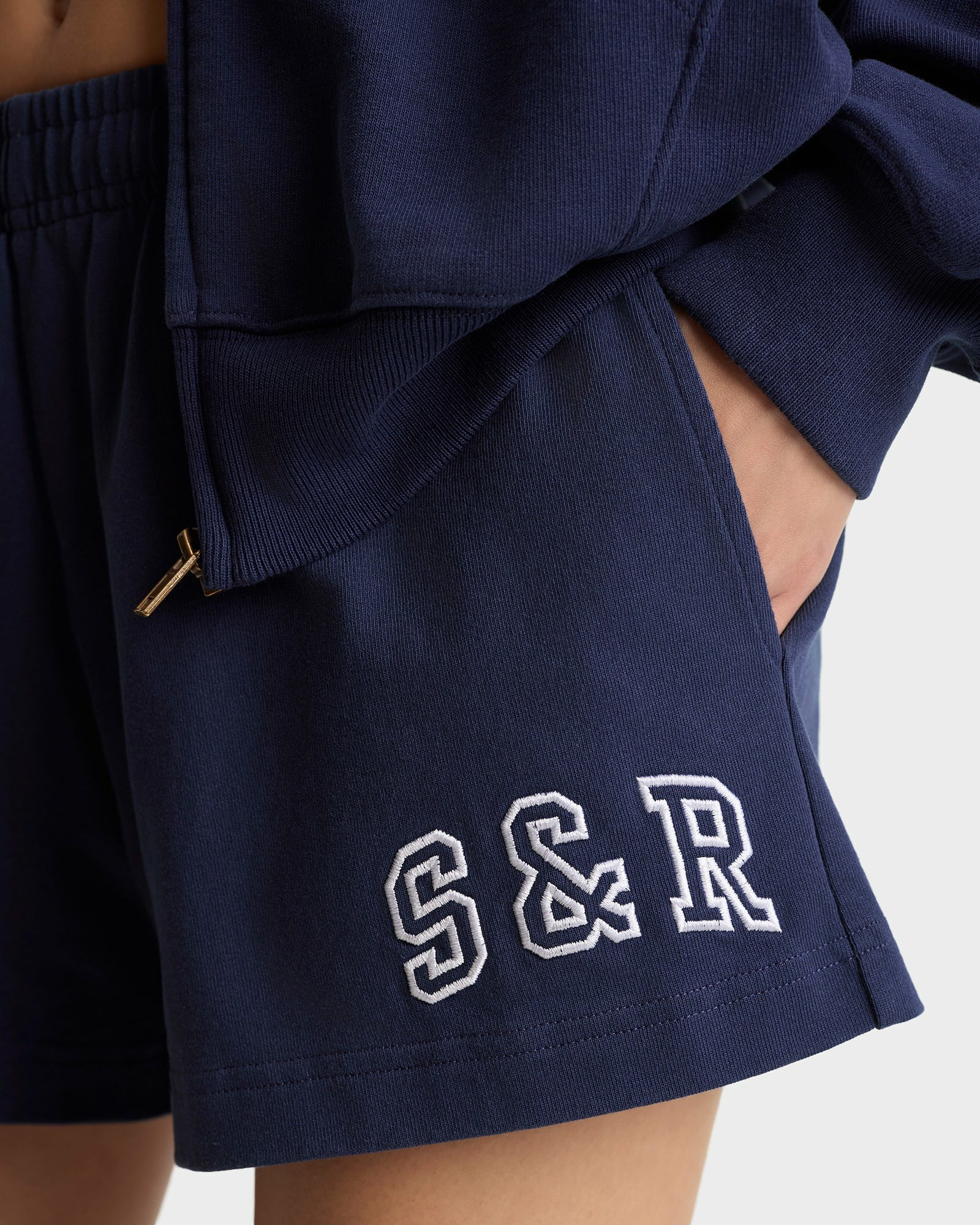 S&R Ivy Disco Short - Navy/White Sporty & Rich Outlet