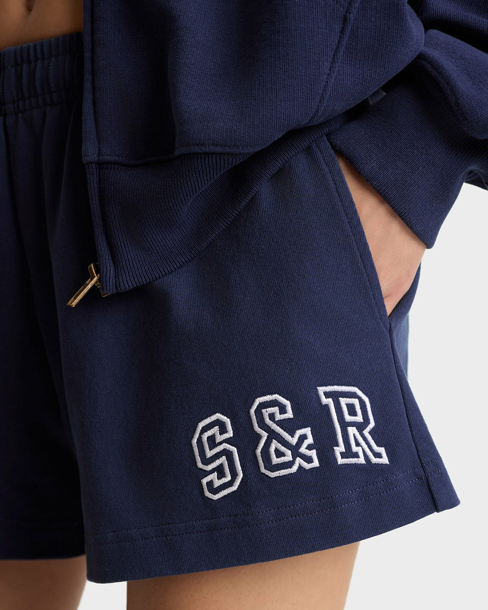 S&R Ivy Disco Short - Navy/White Sporty & Rich Outlet
