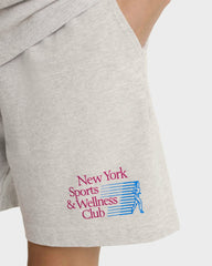 NY Motion Gym Short - Heather Gray/Berry/Azure Sporty & Rich Online
