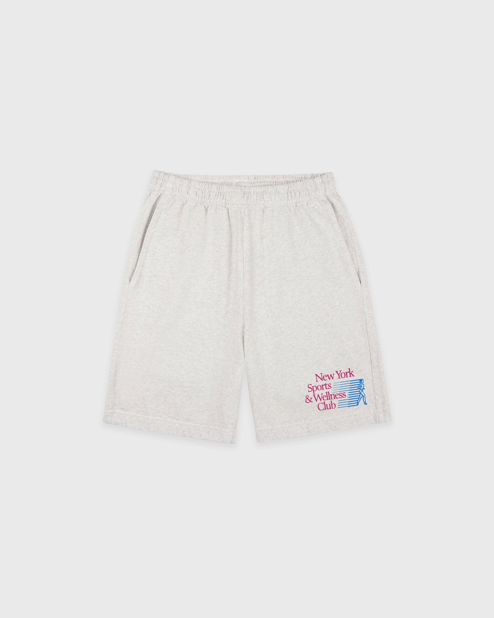 NY Motion Gym Short - Heather Gray/Berry/Azure Sporty & Rich Online