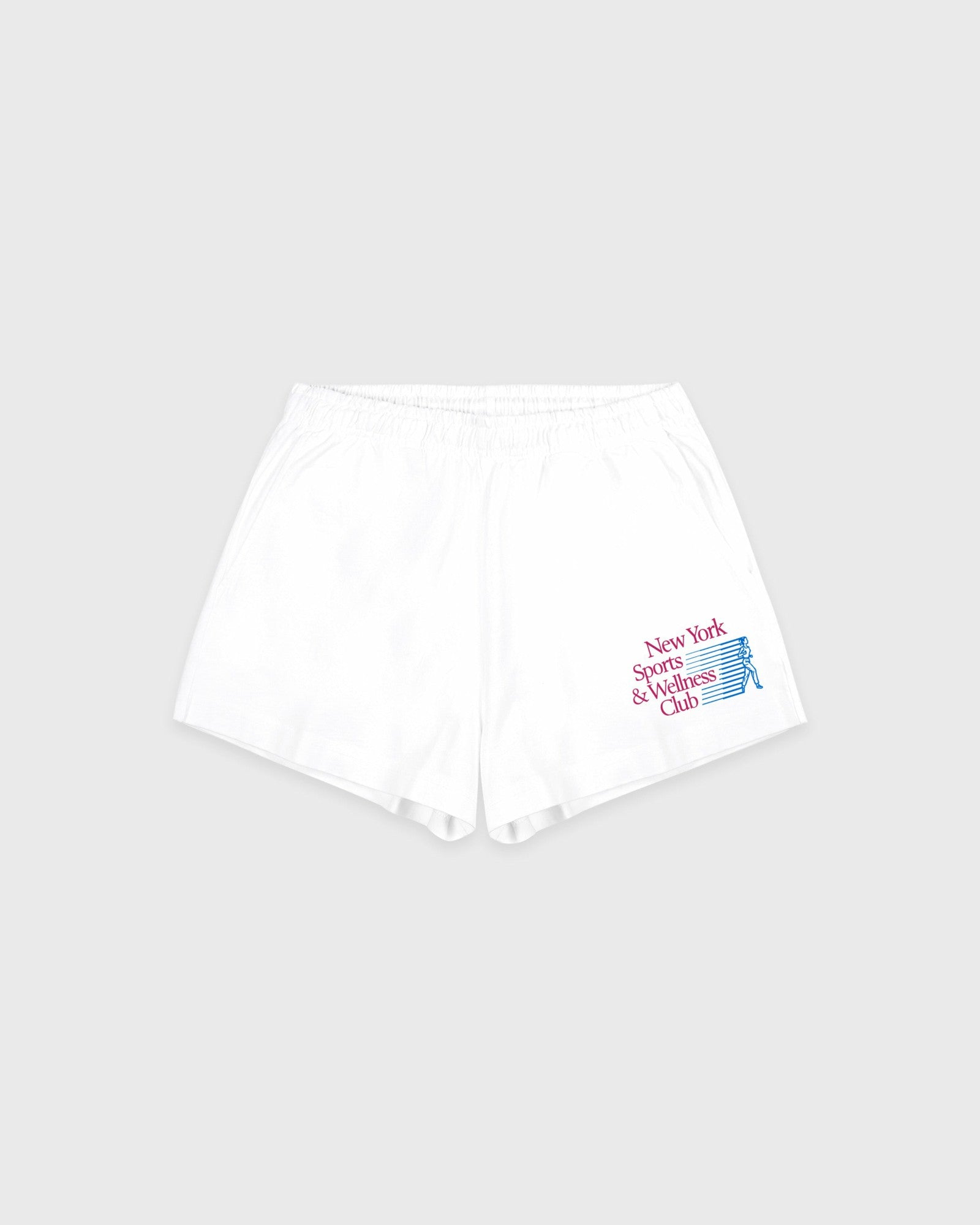 NY Motion Disco Short - White/Berry/Azure Sporty & Rich Discount