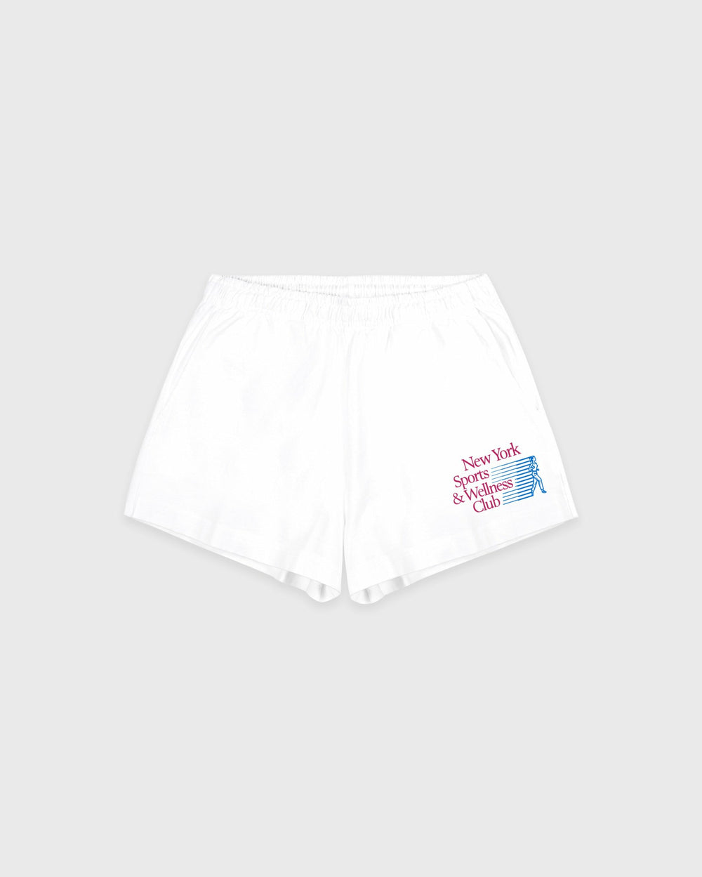 NY Motion Disco Short - White/Berry/Azure Sporty & Rich Discount