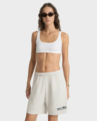 Pro Gym Short - Heather Gray/Forest Sporty & Rich For Sale