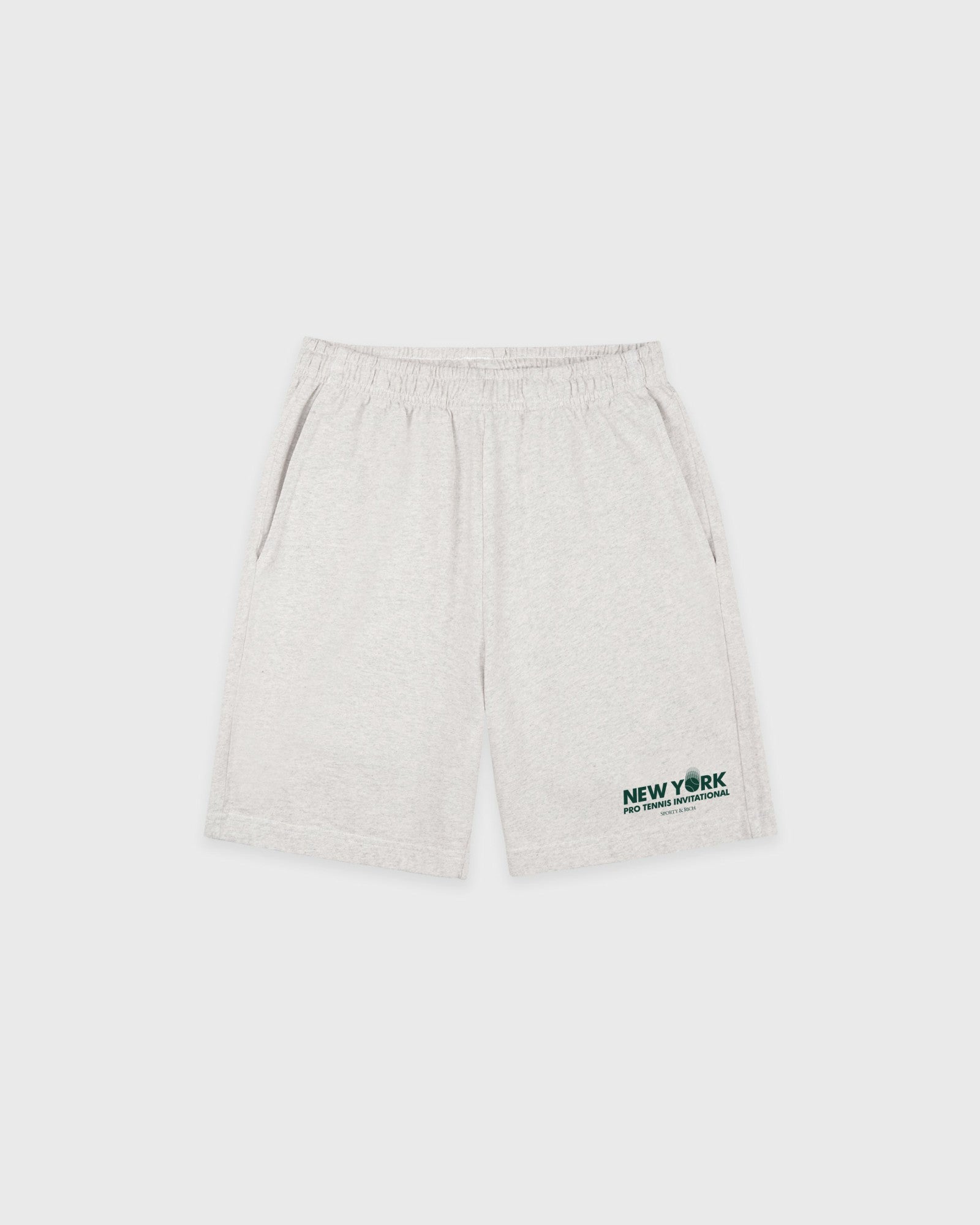 Pro Gym Short - Heather Gray/Forest Sporty & Rich For Sale