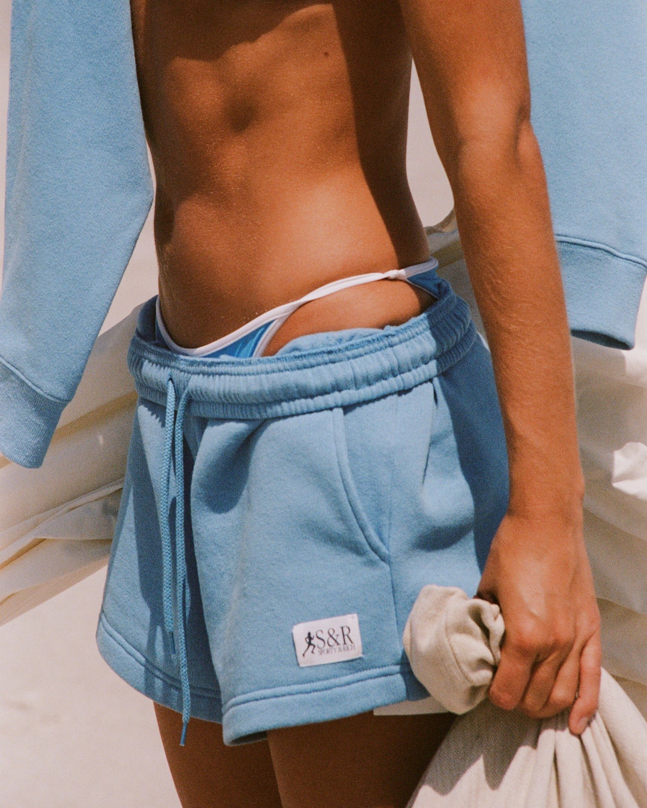 SR Runner Soft Disco Short - Juniper/Navy Sporty & Rich Outlet
