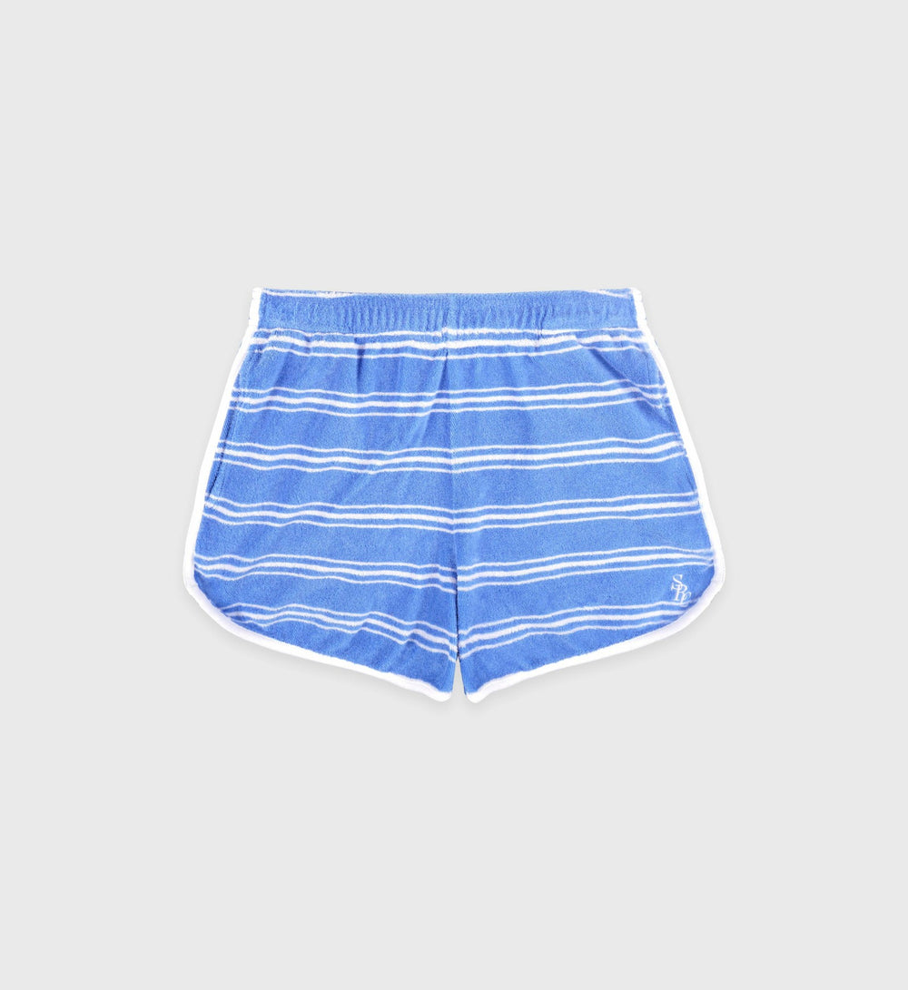 SRC Terry Short - Juniper Striped Sporty & Rich Sale