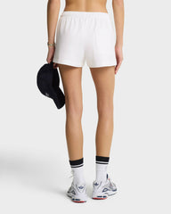 NY Crest Embroidered Disco Short - White Sporty & Rich Sale