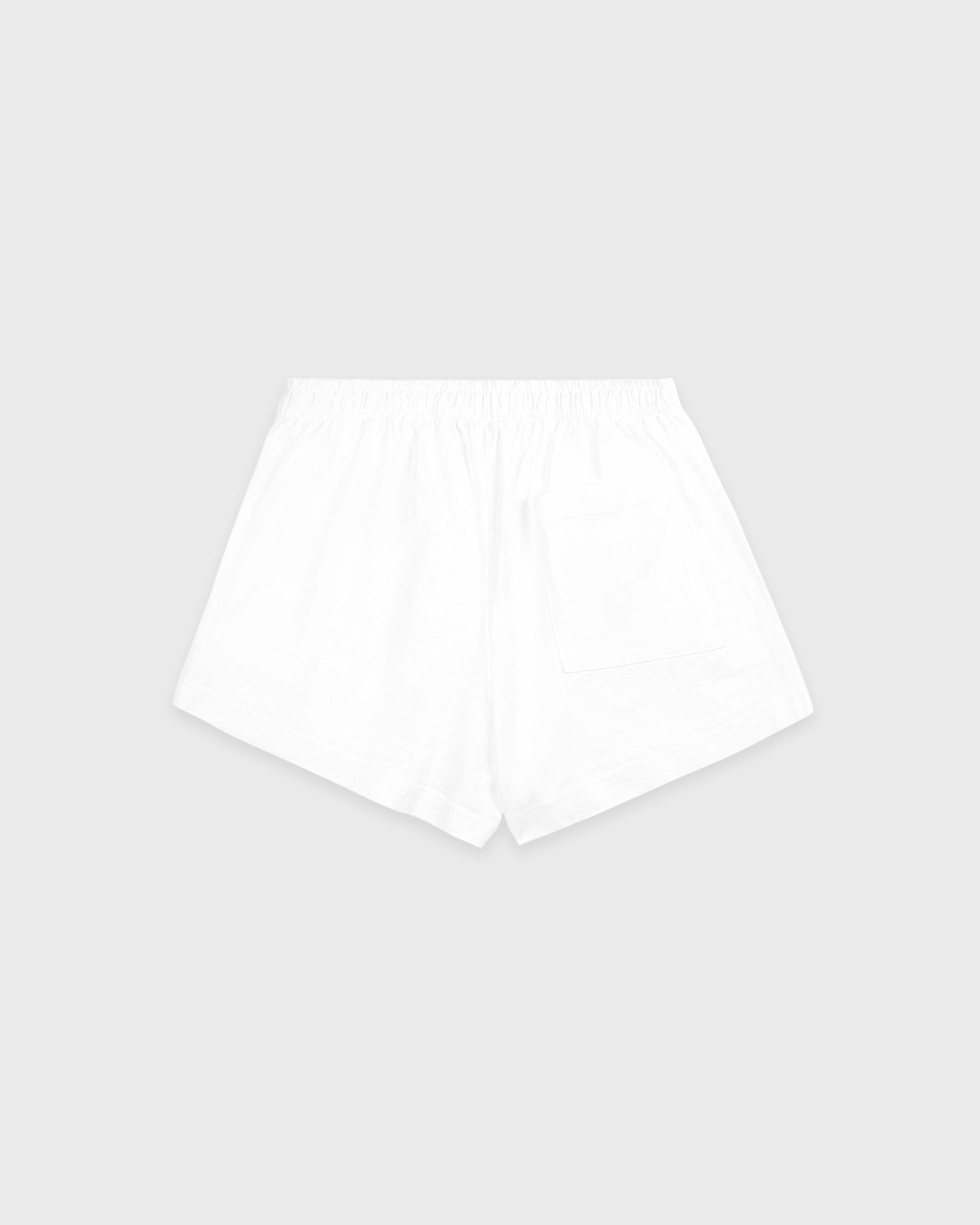 NY Crest Embroidered Disco Short - White Sporty & Rich Sale