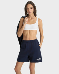 Pro Gym Short - Navy/White Sporty & Rich For Sale