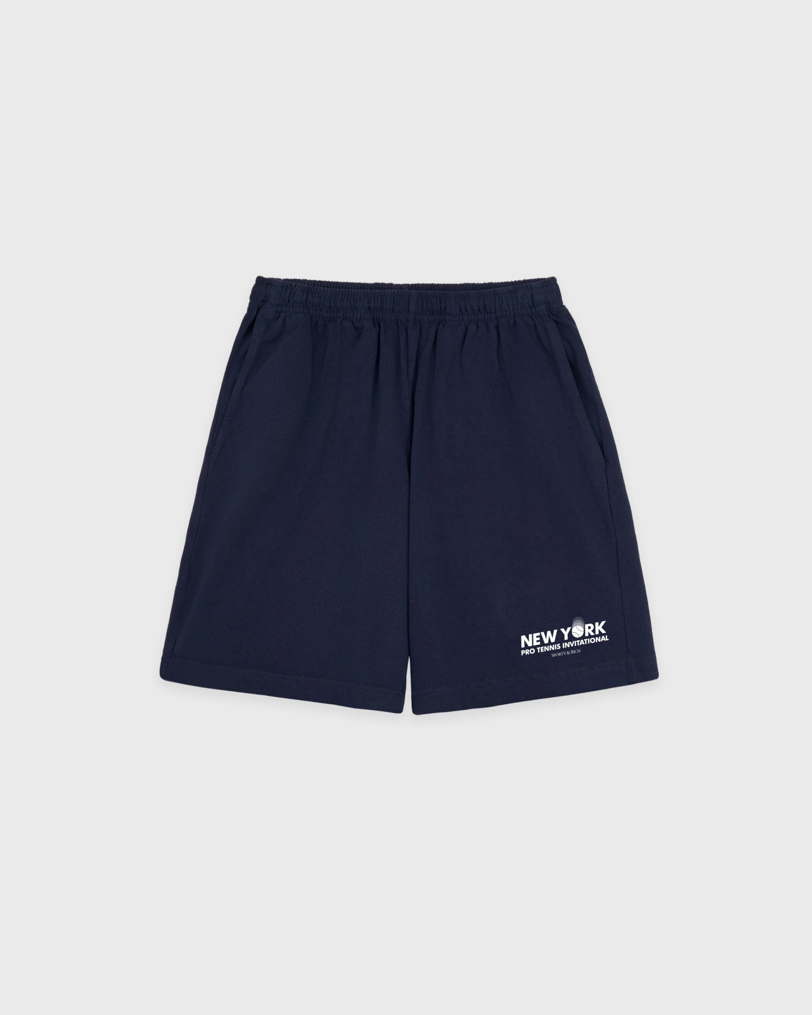 Pro Gym Short - Navy/White Sporty & Rich For Sale