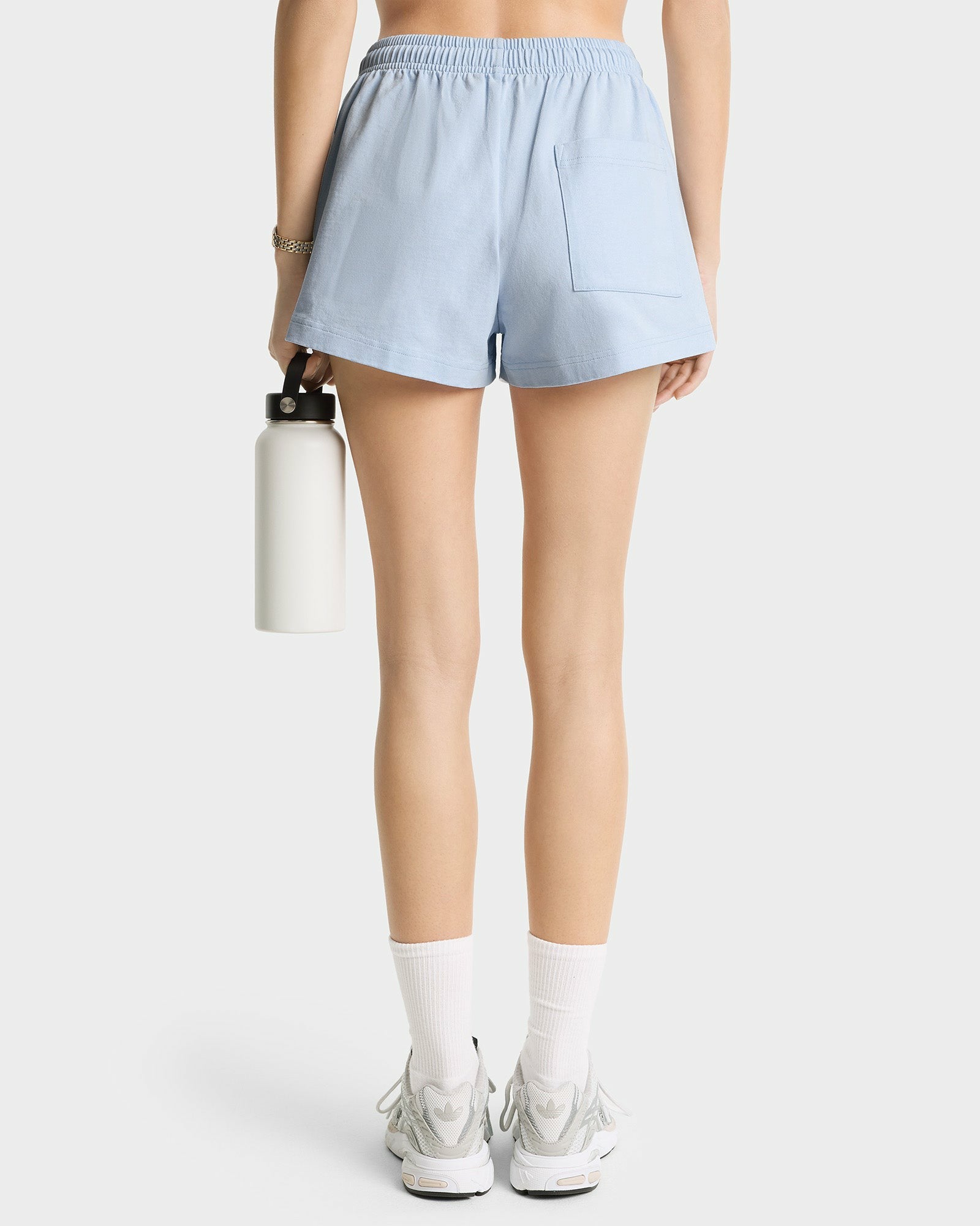 Wellness Club Flocked Disco Short - Ciel/Navy Sporty & Rich Discount