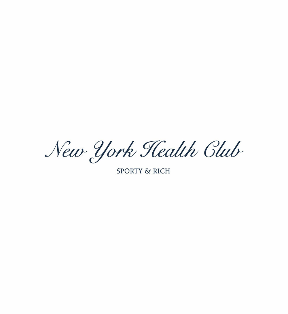 NY Health Club Disco Short - White/Navy Sporty & Rich For Sale