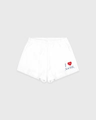 I Love NY Disco Short - White Sporty & Rich US