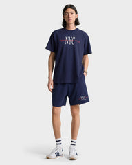 NY Minute Gym Short - Navy/White Sporty & Rich Sale