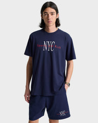 NY Minute Gym Short - Navy/White Sporty & Rich Sale