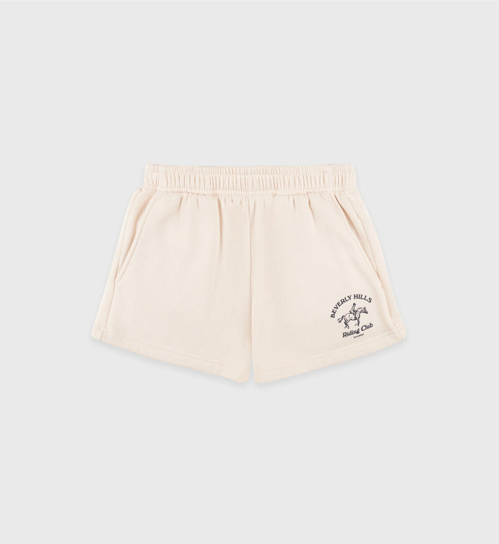 Beverly Hills Riding Club Soft Disco Short - Cream/Navy Sporty & Rich Discount