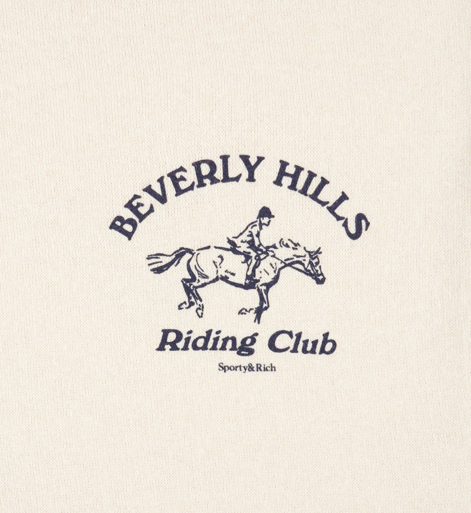Beverly Hills Riding Club Soft Disco Short - Cream/Navy Sporty & Rich Discount