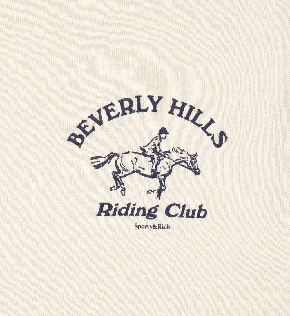Beverly Hills Riding Club Soft Disco Short - Cream/Navy Sporty & Rich Discount