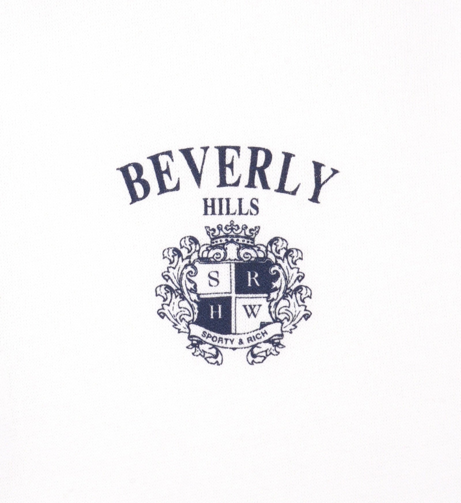 Beverly Hills Crest Soft Disco Short - White/Navy Sporty & Rich For Sale