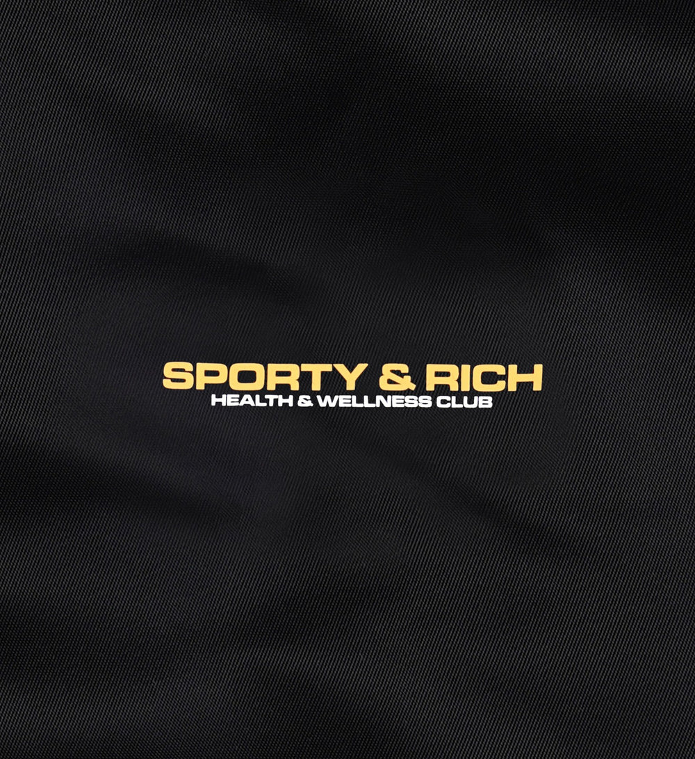 Bold Health Nylon Short - Black/Gold Sporty & Rich US