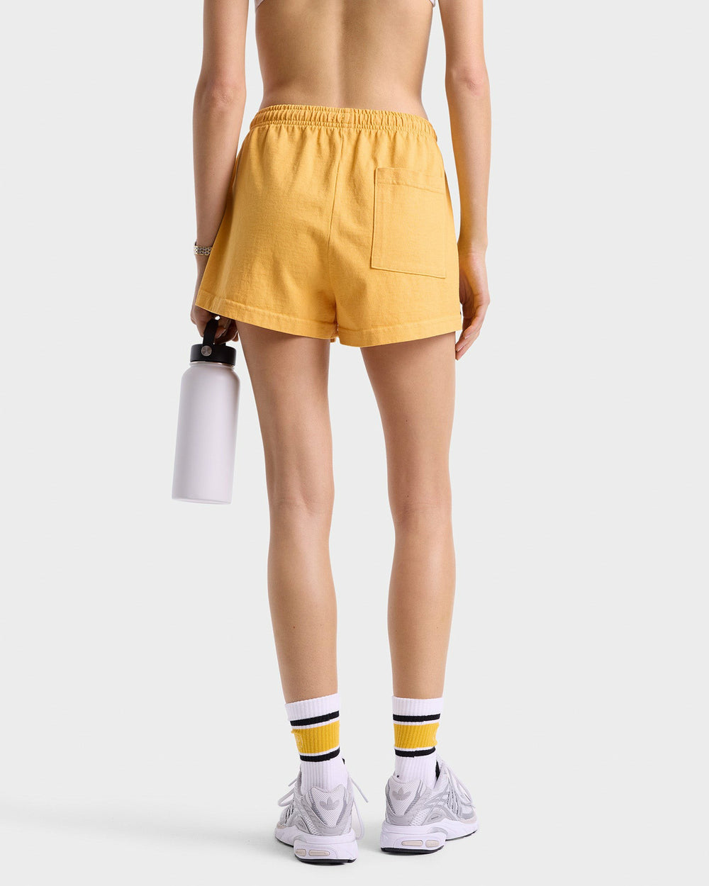California Emblem Disco Short - Faded Gold Sporty & Rich Sale