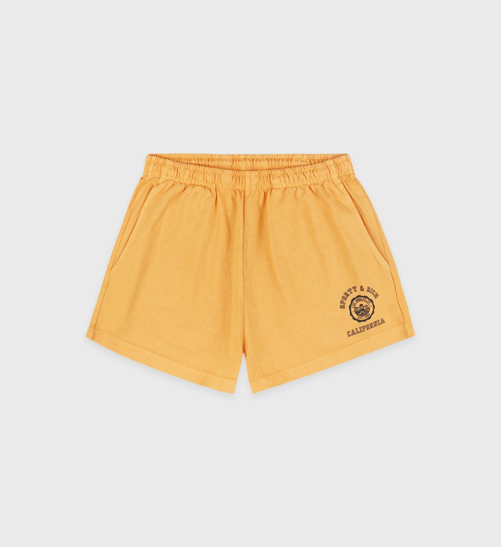California Emblem Disco Short - Faded Gold Sporty & Rich Sale